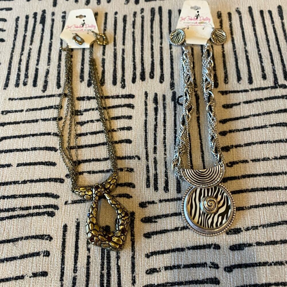 Set of Two Statement Necklaces